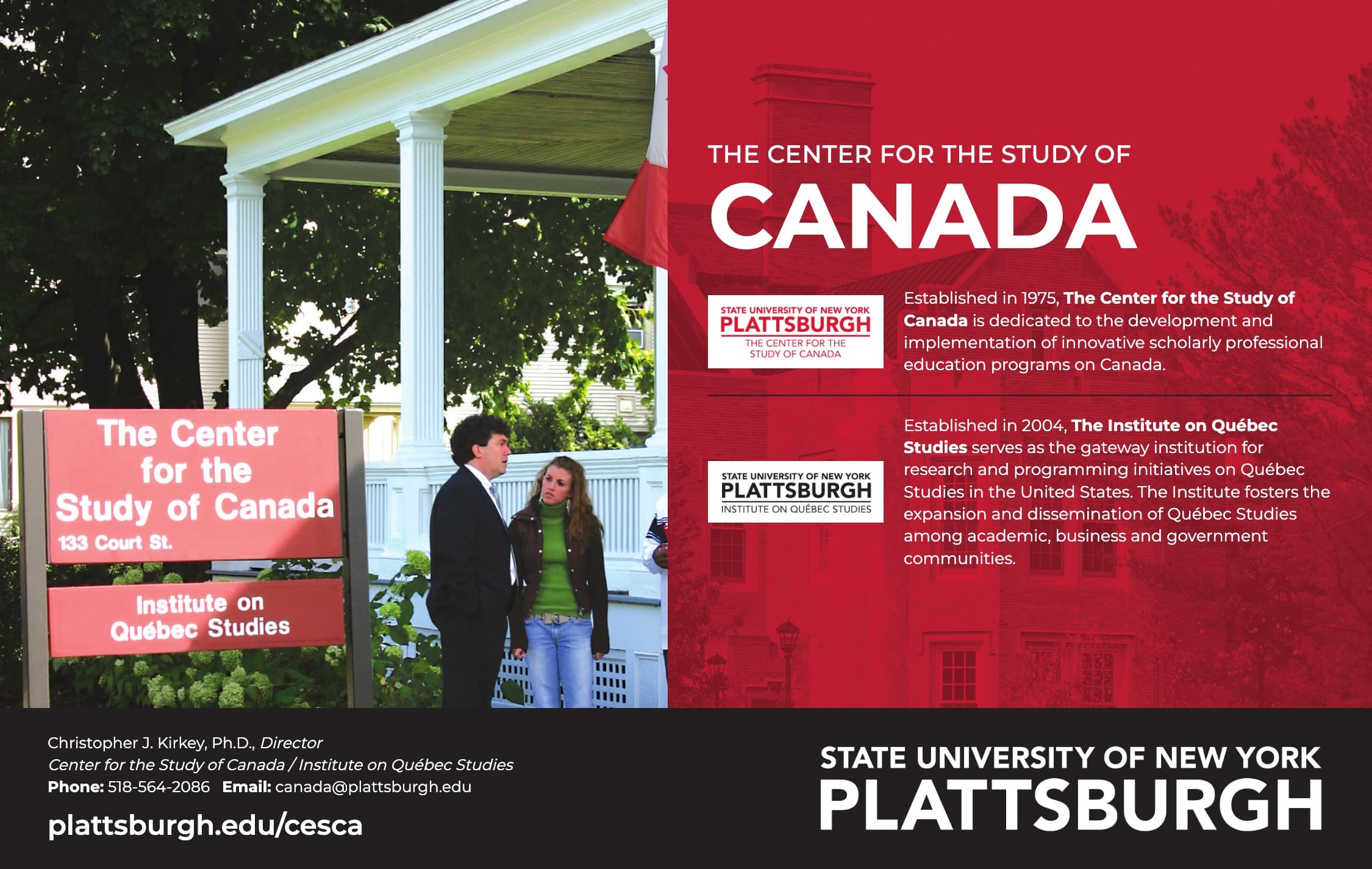 The Center for the Study of Canada at SUNY Plattsburgh