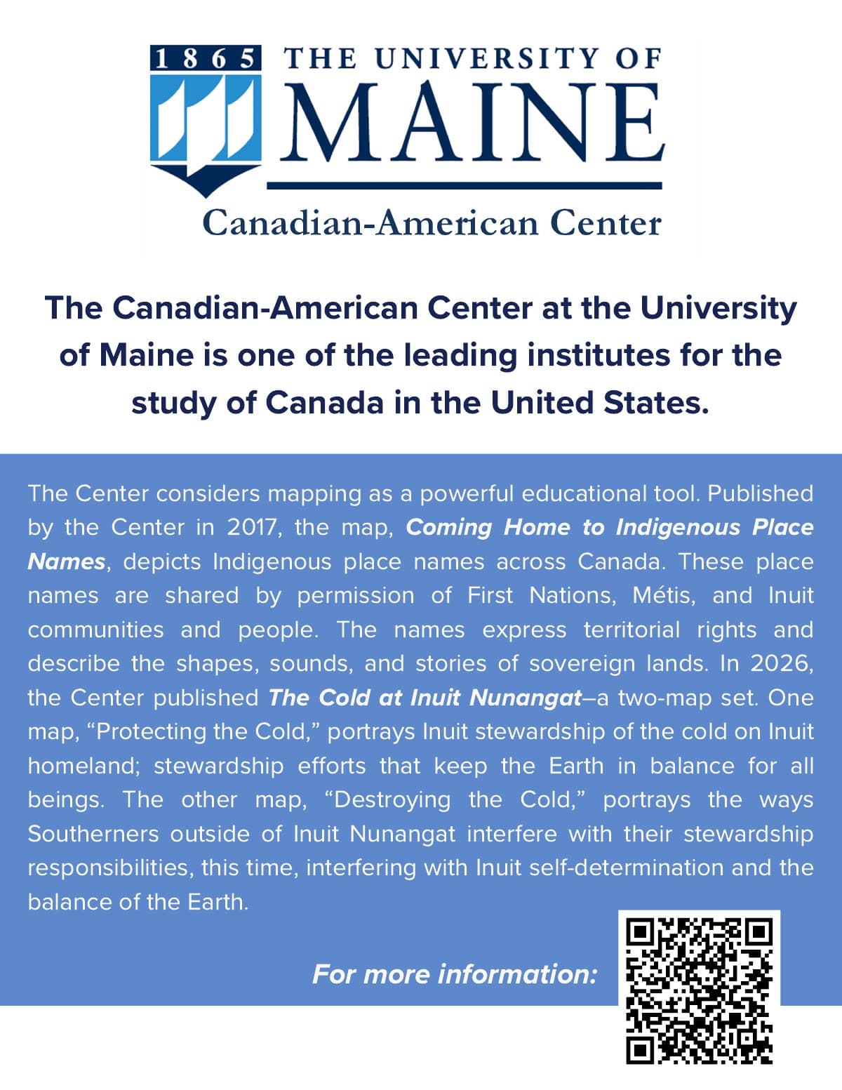 The Canadian-American Center at the University of Maine