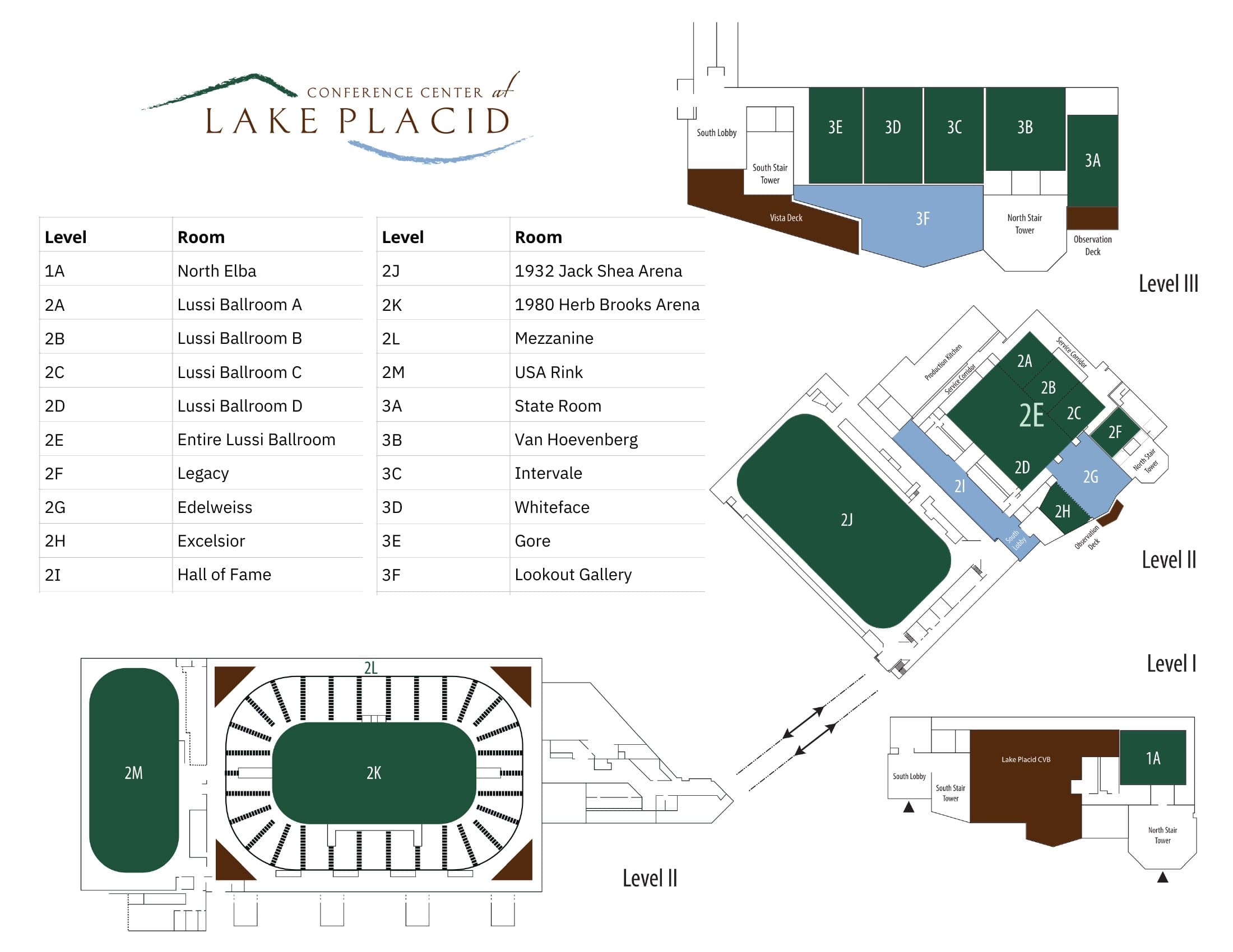 Lost? Conference Center room map